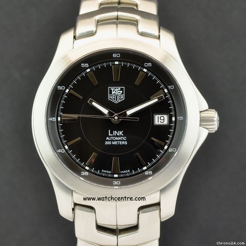 TAG Heuer S/S Black Dial Link Automatic B&P WJF2110.BA0570 watches
