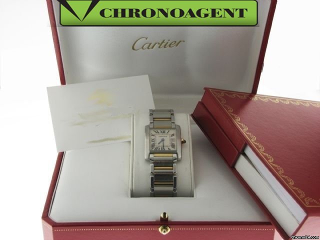 Cartier Tank Acciaio Oro Ref 2465 watches