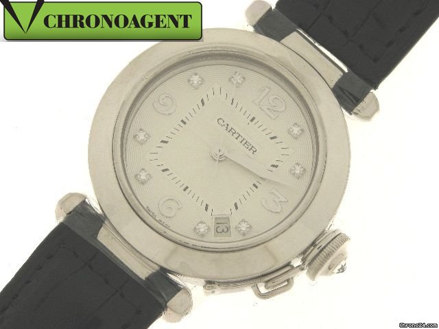 Cartier Pasha Oro Bianco 18 Kt E Brillanti watches