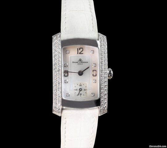 Baume & Mercier Hampton Milleis 18k White Gold Diamonds watches