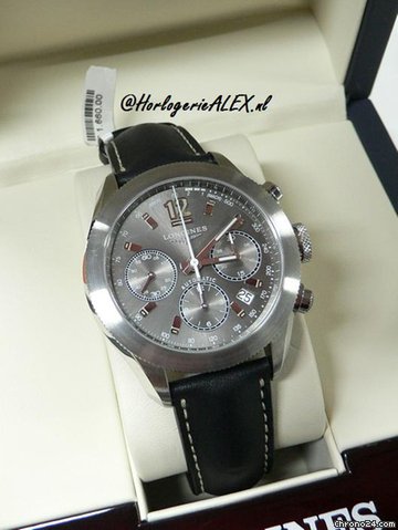 Longines Grand Vitesse Chronograph Grey Face watches