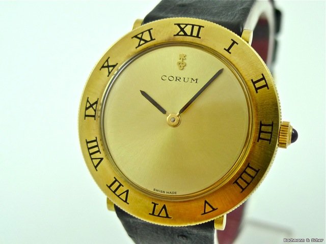 Corum Romulus Gentlemans Watch, 18k Yellow Gold watches