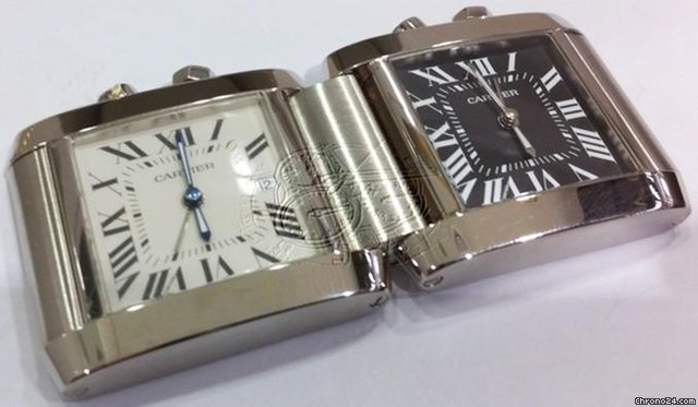Cartier TANK FRANCAISE TRAVEL ALARM CLOCK SWISS watches