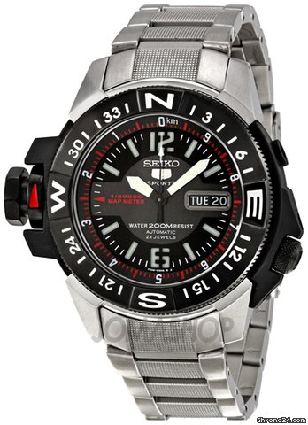 Seiko 5 Stainless Steel Black Dial Automatic Mens Watch SKZ229K1 watches