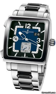 Ulysse Nardin Quadrato Dual Time Stainless Steel watches