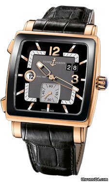 Ulysse Nardin Quadrato Dual Time Rose Gold watches