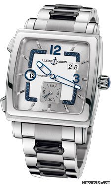 Ulysse Nardin Quadrato Dual Time Stainless Steel watches