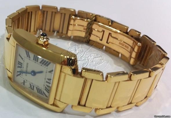 Cartier TANK FRANCAISE W50002N2 GOLD LADIES WATCH watches