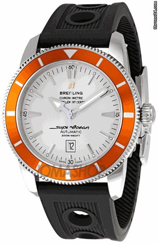 Breitling SuperOcean Heritage Silver Dial Black Ocean Racer Mens Watch A1732033-G642BKOD watches