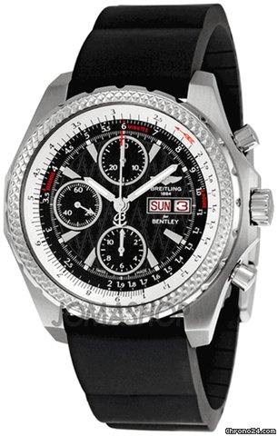 Breitling Bentley GT Racing Black Dial Black Rubber Strap Mens Watch A1336313-B960BKPD watches