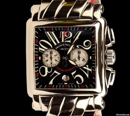 Franck Muller Conquistador Cortez Chronograph 10000 H CC SS Mens [ON HOLD] watches