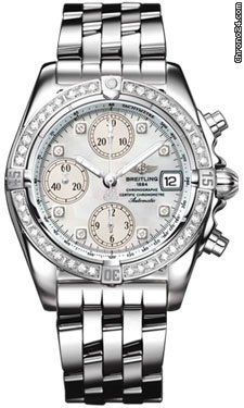 Breitling Chrono Cockpit Stainless Steel Diamonds watches