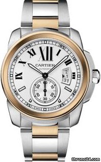 Cartier Calibre de Cartier Automatique Steel and Gold watches