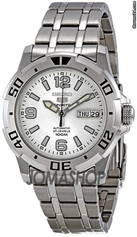 Seiko 5 Silver Dial Automatic Mens Watch SNZJ47 watches