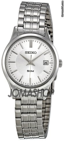 Seiko Silver Dial Stainless Steel Ladies Watch SXDC37 watches