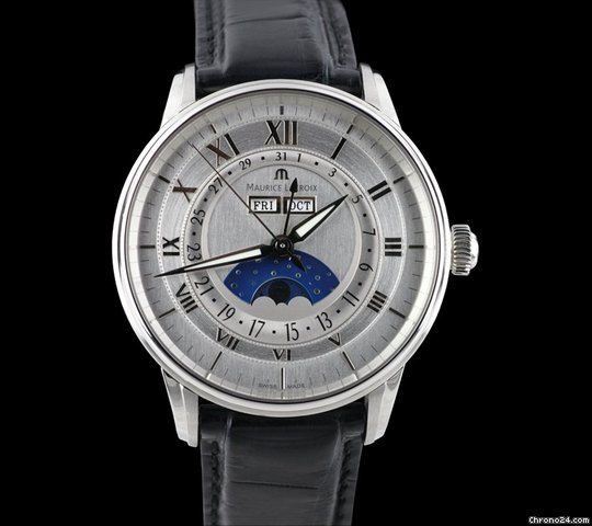 Maurice Lacroix Masterpiece Phase de Lune SS Mens [ON HOLD] watches