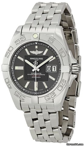 Breitling Galactic 41 Grey Dial Mens Watch A49350L2-F549SS watches