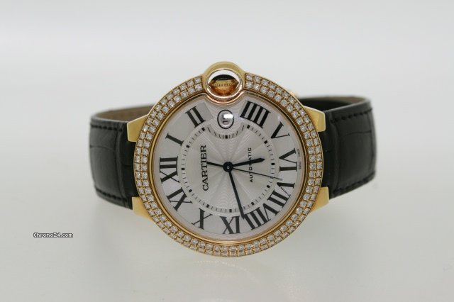 Cartier BALON BLEU YELLOW GOLD DIAMOND CASE. watches