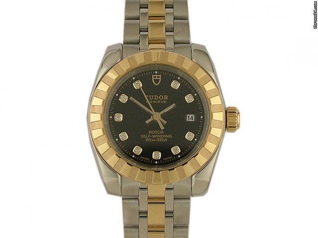 Tudor Classic Date Lady Stahl/Gelbgold Diamond 29mm watches
