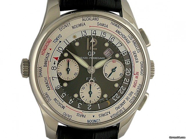 Girard Perregaux WW.TC Weltzeit Chronograph 43mm watches