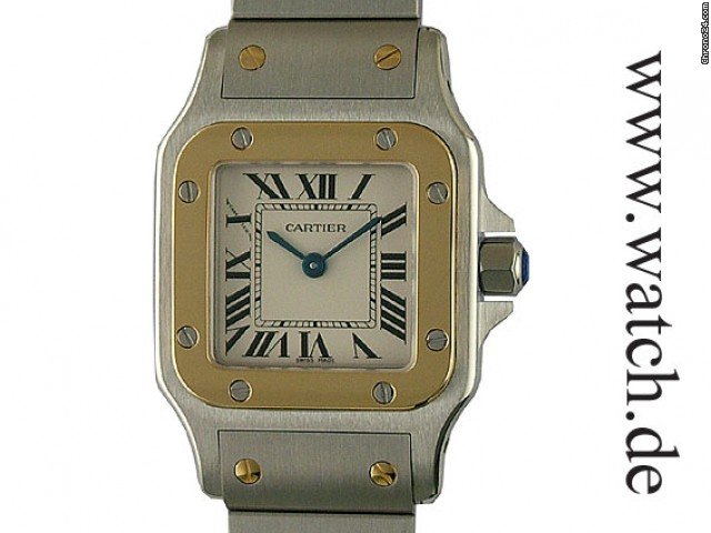 Cartier Santos Galbee PM kleines Modell Stahl/Gelbgold 35x24mm watches