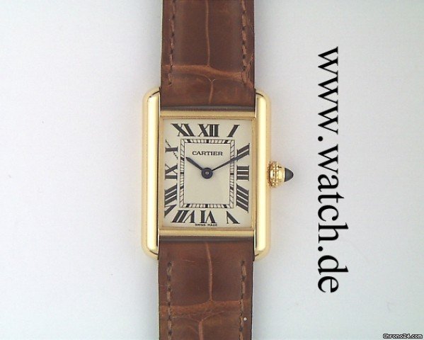 Cartier Tank Louis PM kleines Modell Gelbgold 30x22mm watches