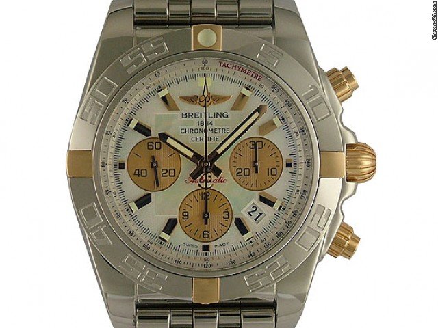 Breitling Chronomat B01 Stahl/Rosegold Perlmutt 44mm watches