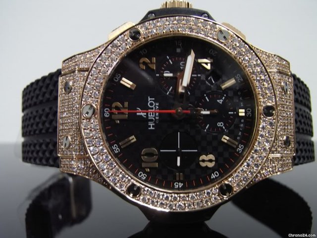 Hublot New Big Bang Rose Gold 44mm Diamond Bezel 2012 watches