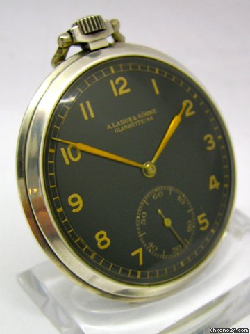 A. Lange & Sohne offene Taschenuhr 900/000 Silber Kaliber 80 watches