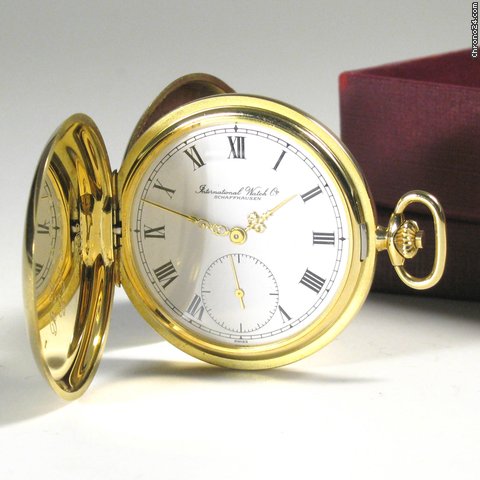 IWC Taschenuhr 750 er Gelbgold watches