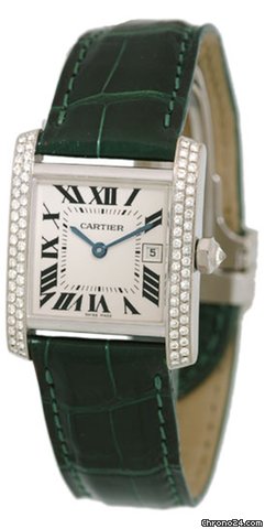 Cartier Diamond Tank Francaise Strapwatch watches