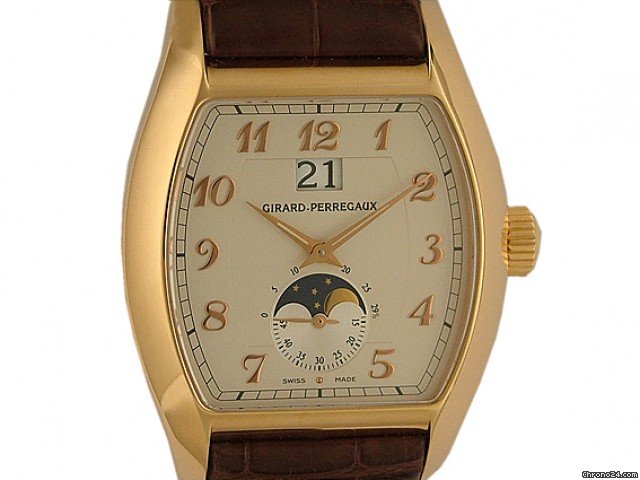 Girard Perregaux Richeville Mondphase Gro datum Rosegold watches
