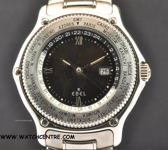 Ebel Voyager Automatic Worldtime in a Platinum Case B&P watches