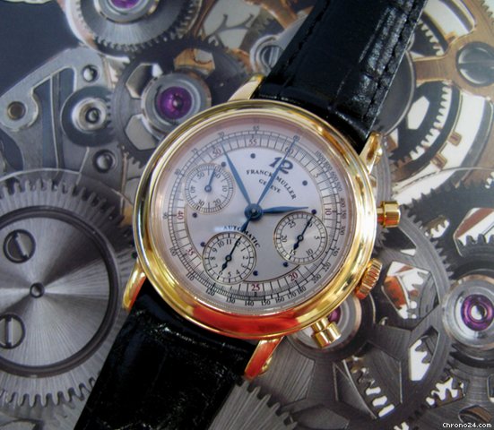 Franck Muller Chronograph 7000 18k Gold Rare watches