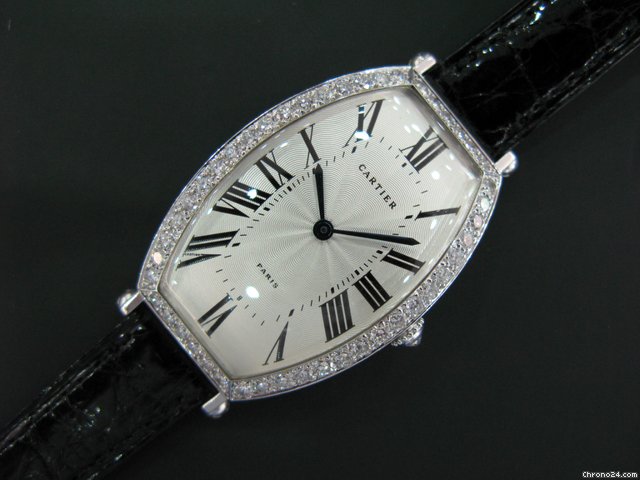 Cartier Tonneau 18k White Gold & Diamonds Special watches
