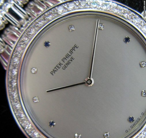 Replica Patek Philippe 18k Diamonds & Sapphires Exclusive Watch