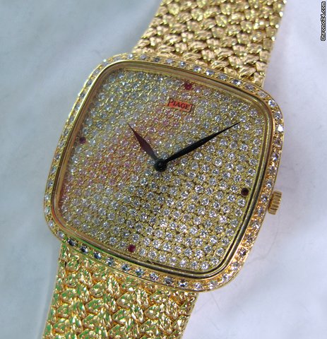 Piaget 18k & Diamonds & Rubis Dial & Bezel watches