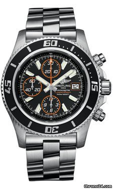 Breitling Superocean Chronograph Abyss Orange watches