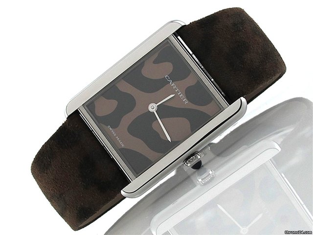 Cartier Damen "TANK SOLO" Edelstahl Quarz watches