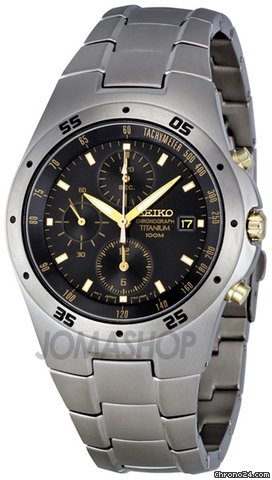 Seiko Titanium Chronograph Mens Watch SND451 watches