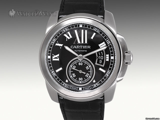 Cartier Calibre De Cartier - Ref. W7100041 - Black Dial - 42mm Stainless Steel - Brand New in Box watches