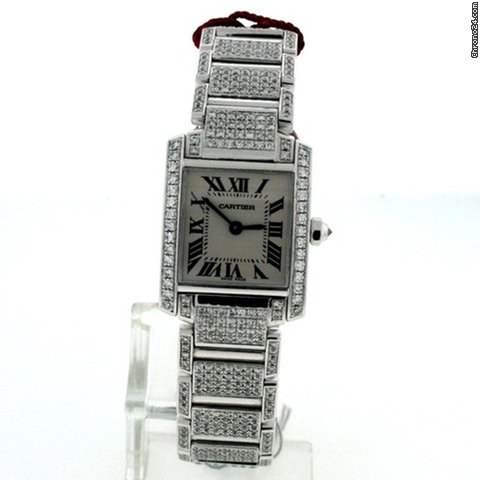 Cartier Tank Francaise Ladies WE1002SD Pre-owned watches