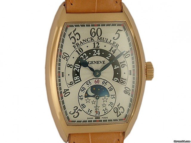 Franck Muller Cintree Curvex Double Retrograde Jour et Nuit Rosegold 50x36mm watches