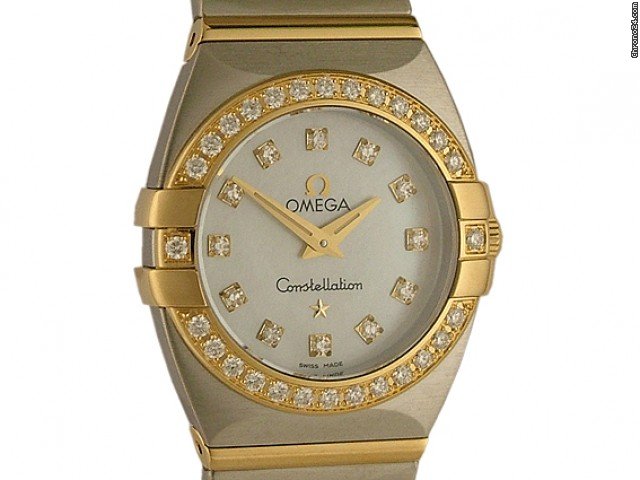 Omega Constellation Stahl/Gelbgold Diamond Perlmutt 26mm watches