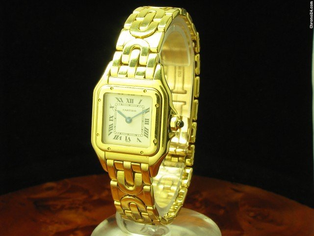 Cartier Panthere 18kt. Gold Damenuhr Inkl. Sonderband watches