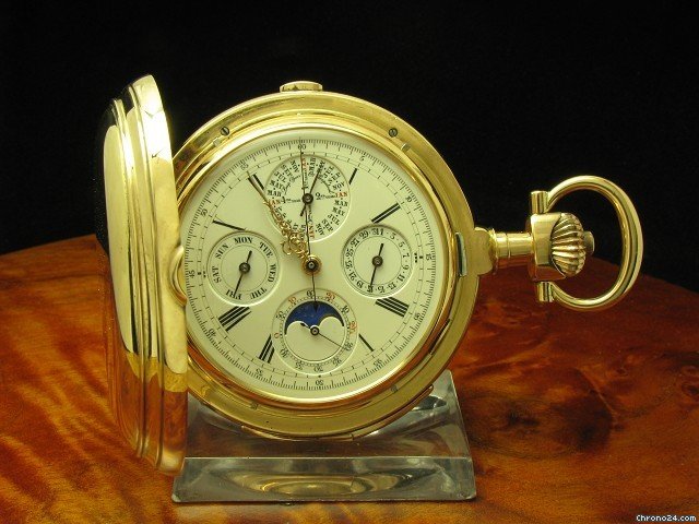 Jaeger-LeCoultre 18kt Taschenuhr Ewiger Kalender Repetition watches