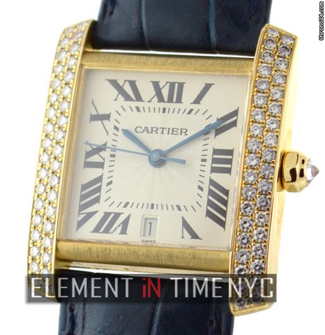 Cartier Tank Francaise With Factory Diamonds watches