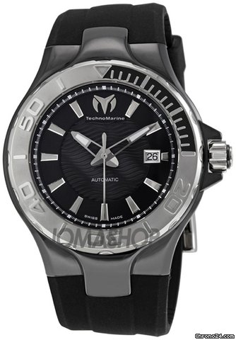 Technomarine Black Dial Ceramic Case Mens Watch 110034 watches