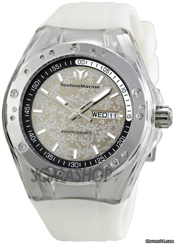 Technomarine Cruise Sport Snow Silver Snowflake Dial Unisex Watch 110065 watches