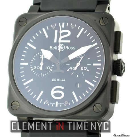 Bell & Ross BR03-94 Carbon Chronograph NIB watches